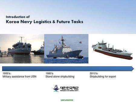 Korea Navy Logistics & Future Tasks