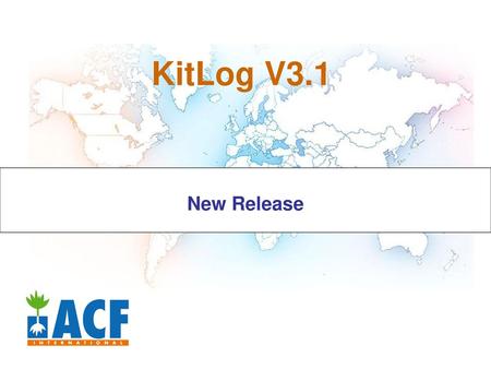 KitLog V3.1 New Release.