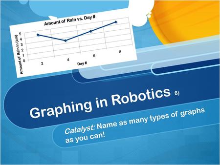 Catalyst: Name as many types of graphs as you can!