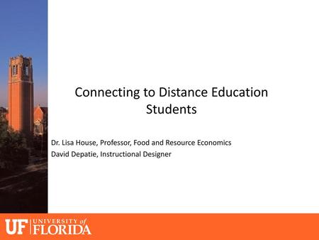 Connecting to Distance Education Students