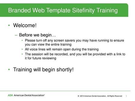 Branded Web Template Sitefinity Training