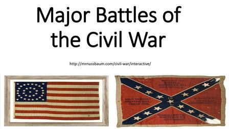 Major Battles of the Civil War