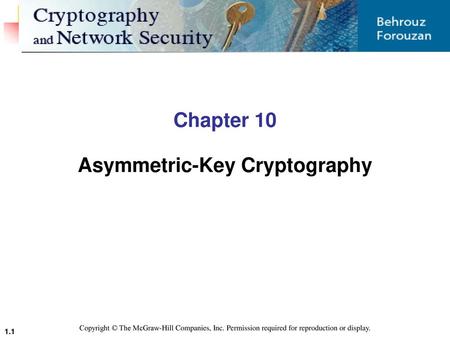 Asymmetric-Key Cryptography