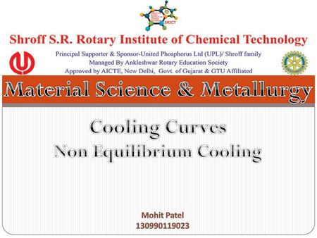 Material Science & Metallurgy Non Equilibrium Cooling