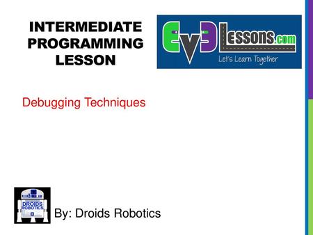 INTERMEDIATE PROGRAMMING Lesson