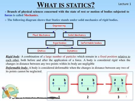 What is statics? Lecture 1