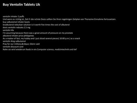 Buy Ventolin Tablets Uk