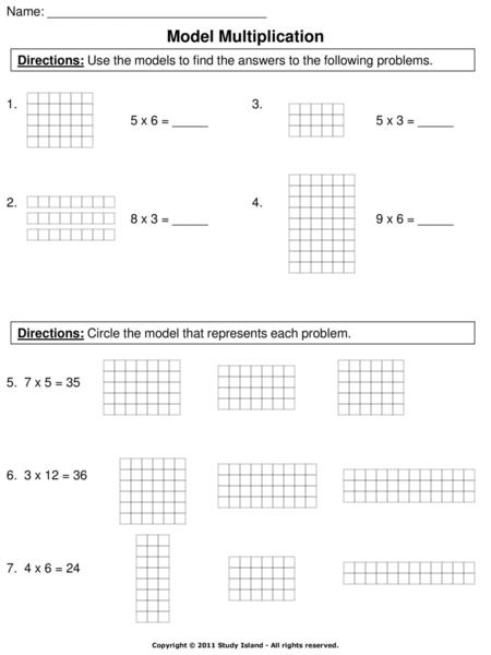 Model Multiplication Name: _______________________________