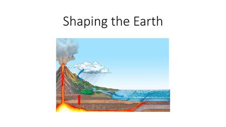 Shaping the Earth.