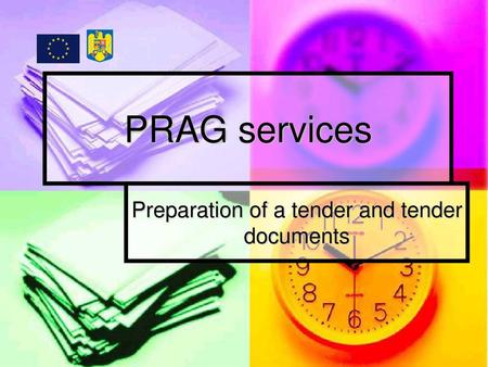 Preparation of a tender and tender documents