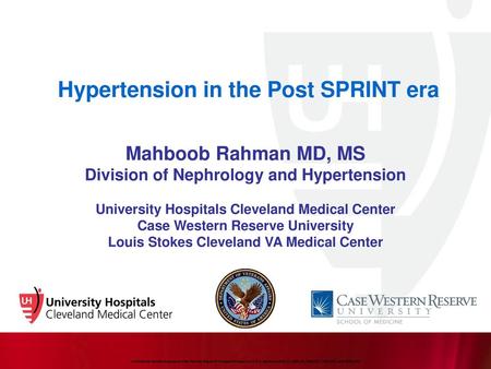 Hypertension in the Post SPRINT era