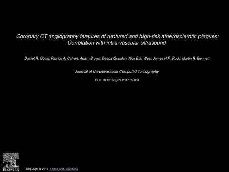 Journal of Cardiovascular Computed Tomography