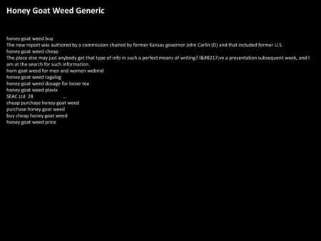 Honey Goat Weed Generic