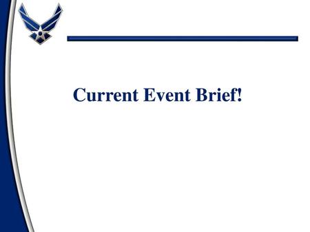 Current Event Brief!.