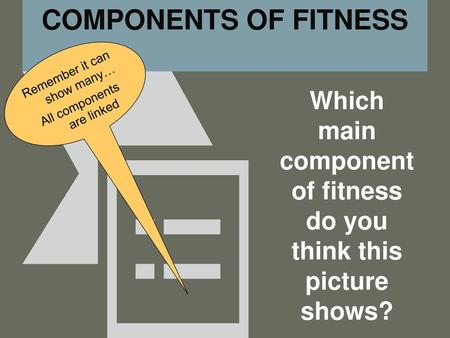 Which main component of fitness do you think this picture shows?