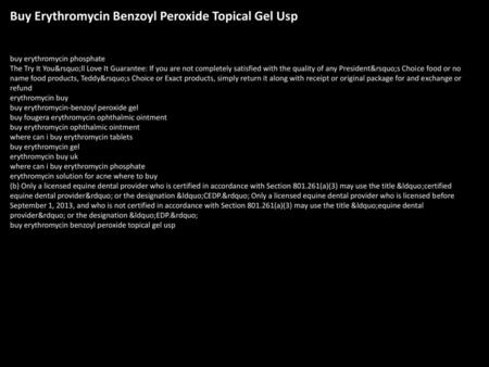 Buy Erythromycin Benzoyl Peroxide Topical Gel Usp