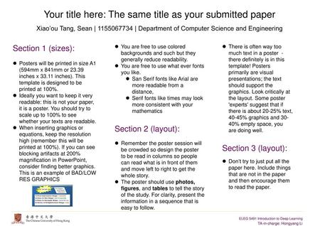 Your title here: The same title as your submitted paper