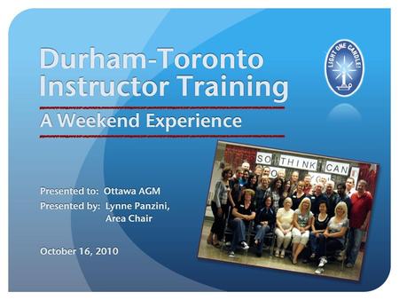 Durham-Toronto Instructor Training Seminars