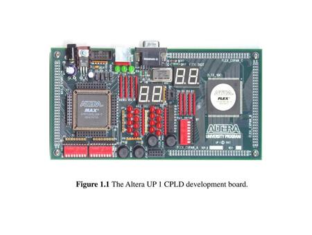 Figure 1.1 The Altera UP 1 CPLD development board.