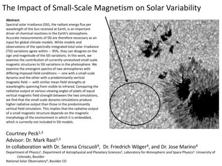 The Impact of Small-Scale Magnetism on Solar Variability