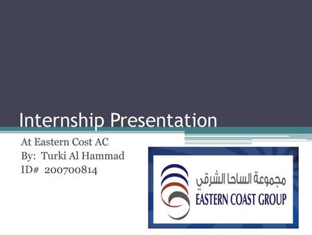 Internship Presentation