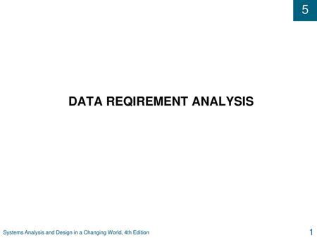 DATA REQIREMENT ANALYSIS