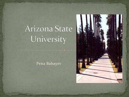 Arizona State University