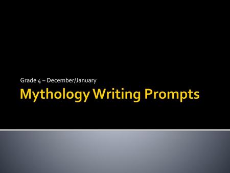 Mythology Writing Prompts