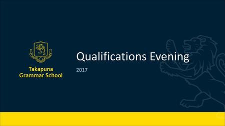 Qualifications Evening