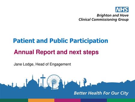 Patient and Public Participation