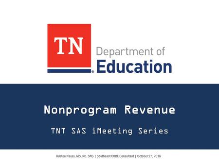 TNT SAS iMeeting Series