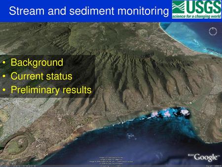 Stream and sediment monitoring