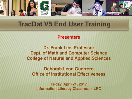 TracDat V5 End User Training