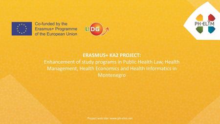 Enhancement of study programs in Public Health Law, Health