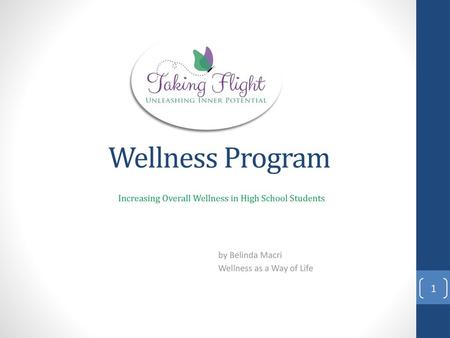 Increasing Overall Wellness in High School Students