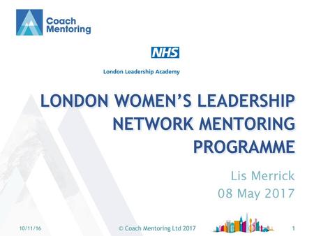 London women’s Leadership Network mentoring programme