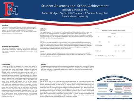 Regression to Predict Absences on MAP Scores