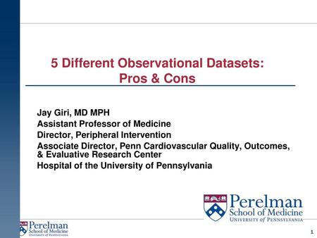 5 Different Observational Datasets: Pros & Cons