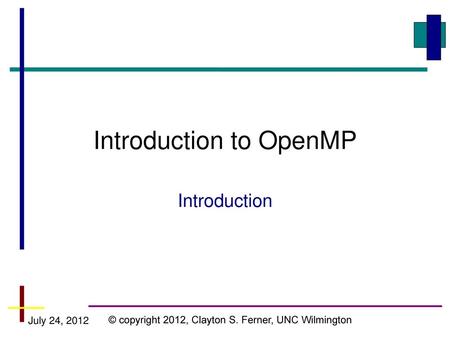 Introduction to OpenMP