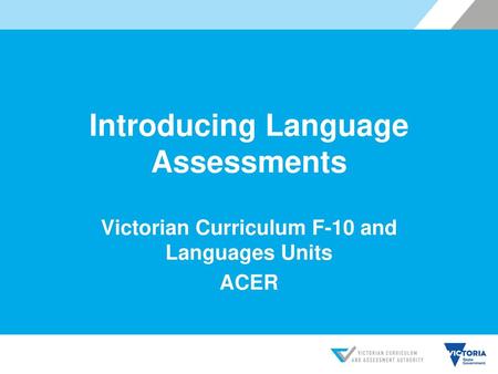 Introducing Language Assessments