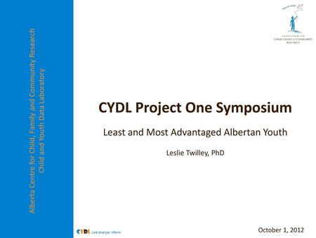 CYDL Project One Symposium