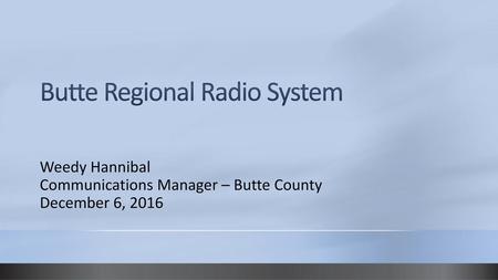 Butte Regional Radio System