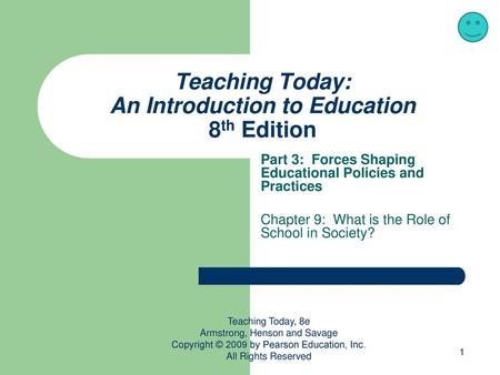 Teaching Today: An Introduction to Education 8th Edition