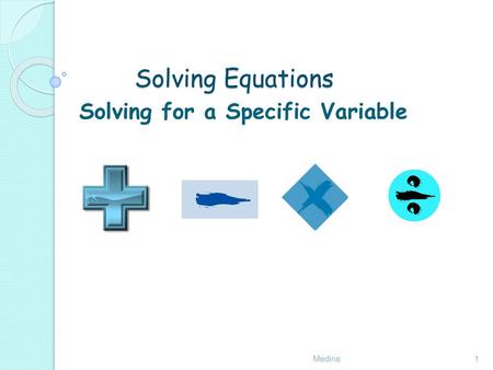 Solving for a Specific Variable