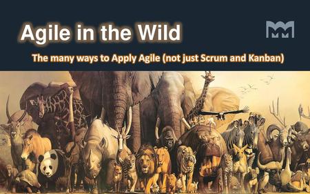 Agile in the Wild The many ways to Apply Agile (not just Scrum and Kanban)