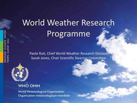 World Weather Research Programme