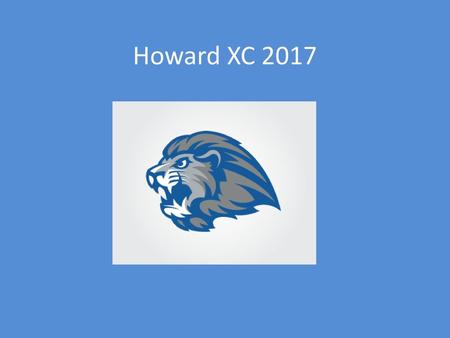 Howard XC 2017.