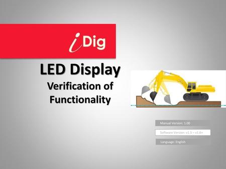 LED Display Verification of Functionality