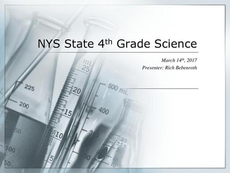 NYS State 4th Grade Science