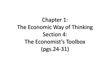 Working with Data There is an old joke that economics is everything we already know expressed in a language we don’t understand. Since economists can’t.